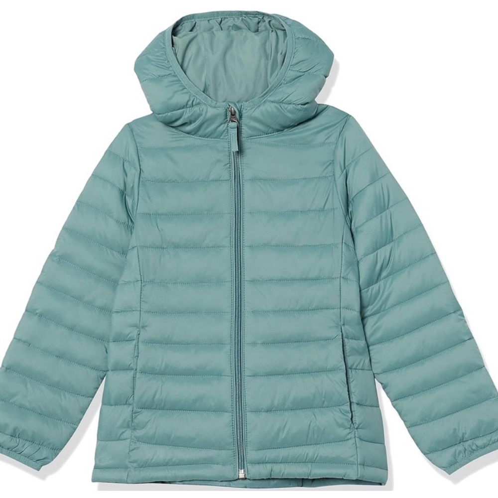 Amazon essentials Teal Puffer Jacket size XXL 12-14